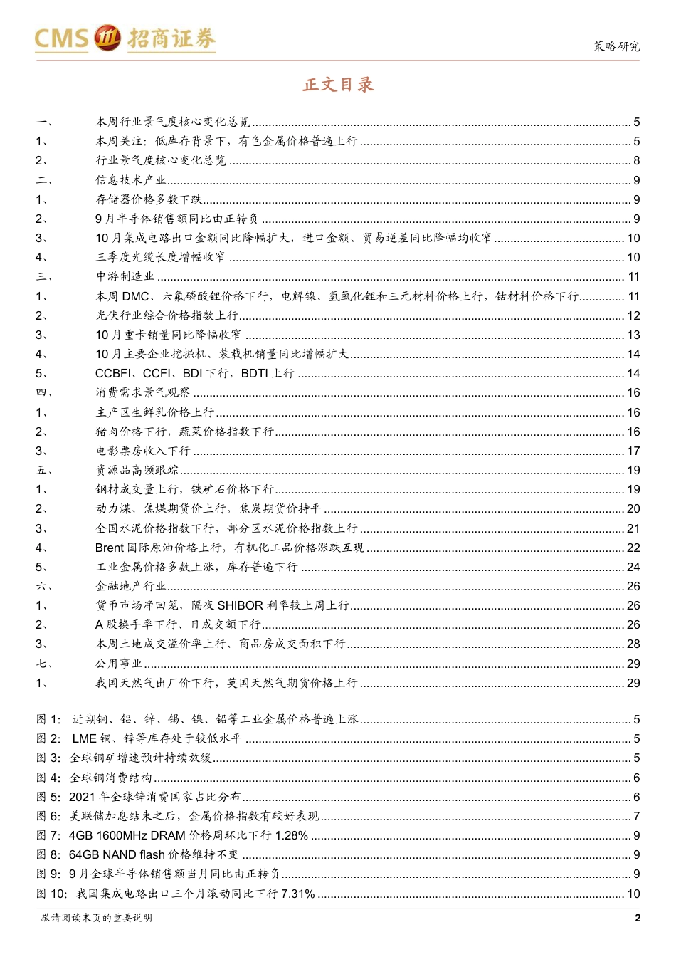 招商证券-行业景气观察：10月挖掘机、装载机销量继续改善，有色金属价格普遍上涨.pdf_第2页