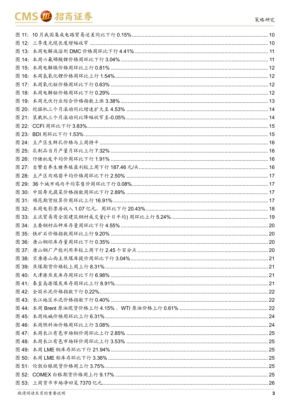 招商证券-行业景气观察：10月挖掘机、装载机销量继续改善，有色金属价格普遍上涨.pdf_第3页