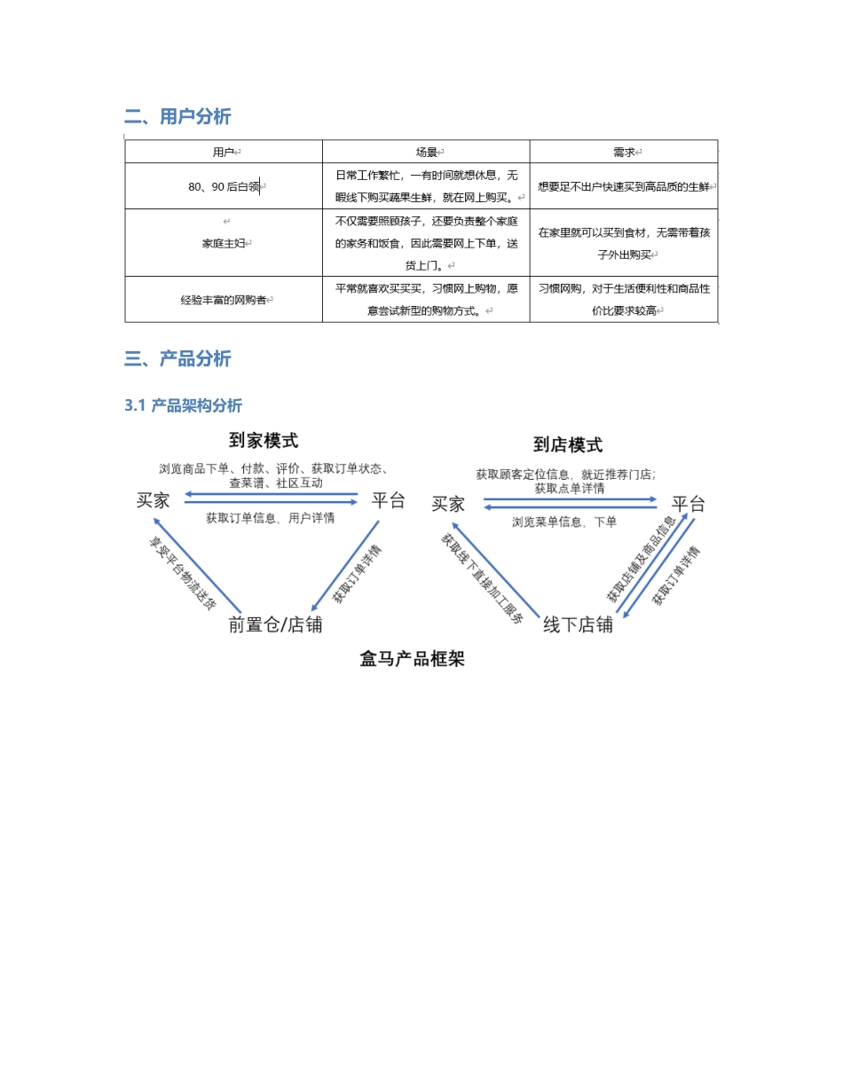 竞品分析报告：盒马鲜生 VS 京东到家.pdf_第2页