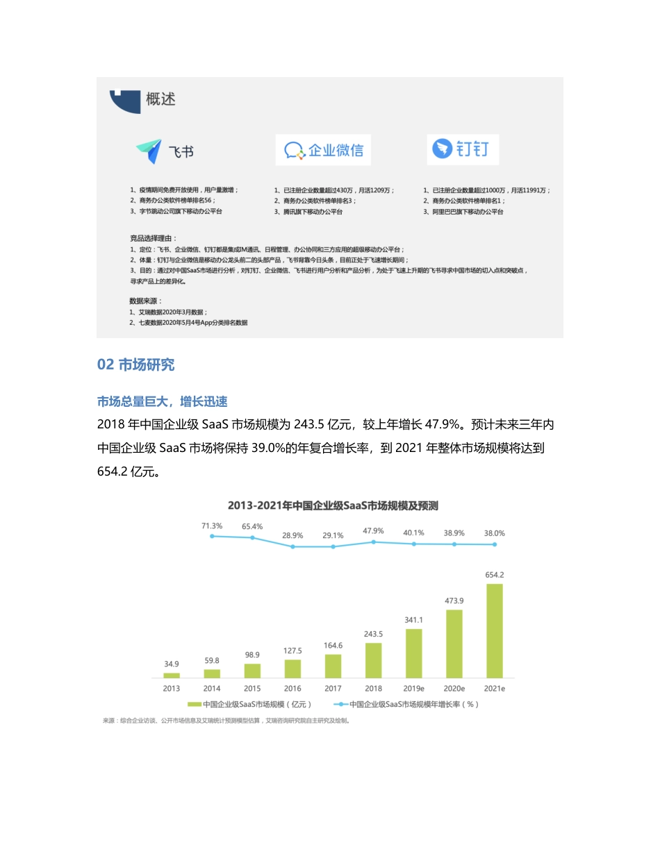 竞品分析报告：飞书 VS 钉钉 VS 企业微信，移动办公哪家强？.pdf_第2页