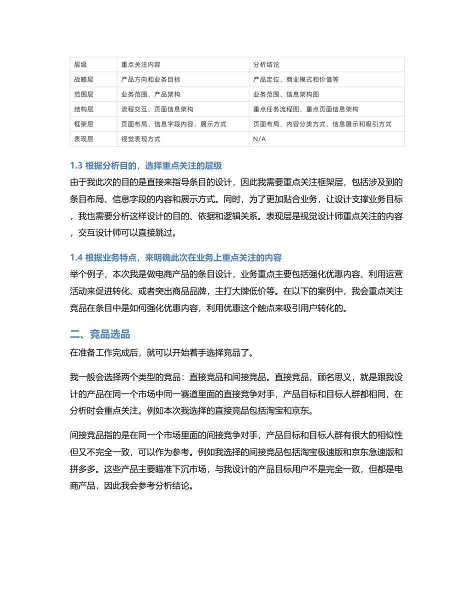 竞品分析：电商产品条目设计.pdf_第2页