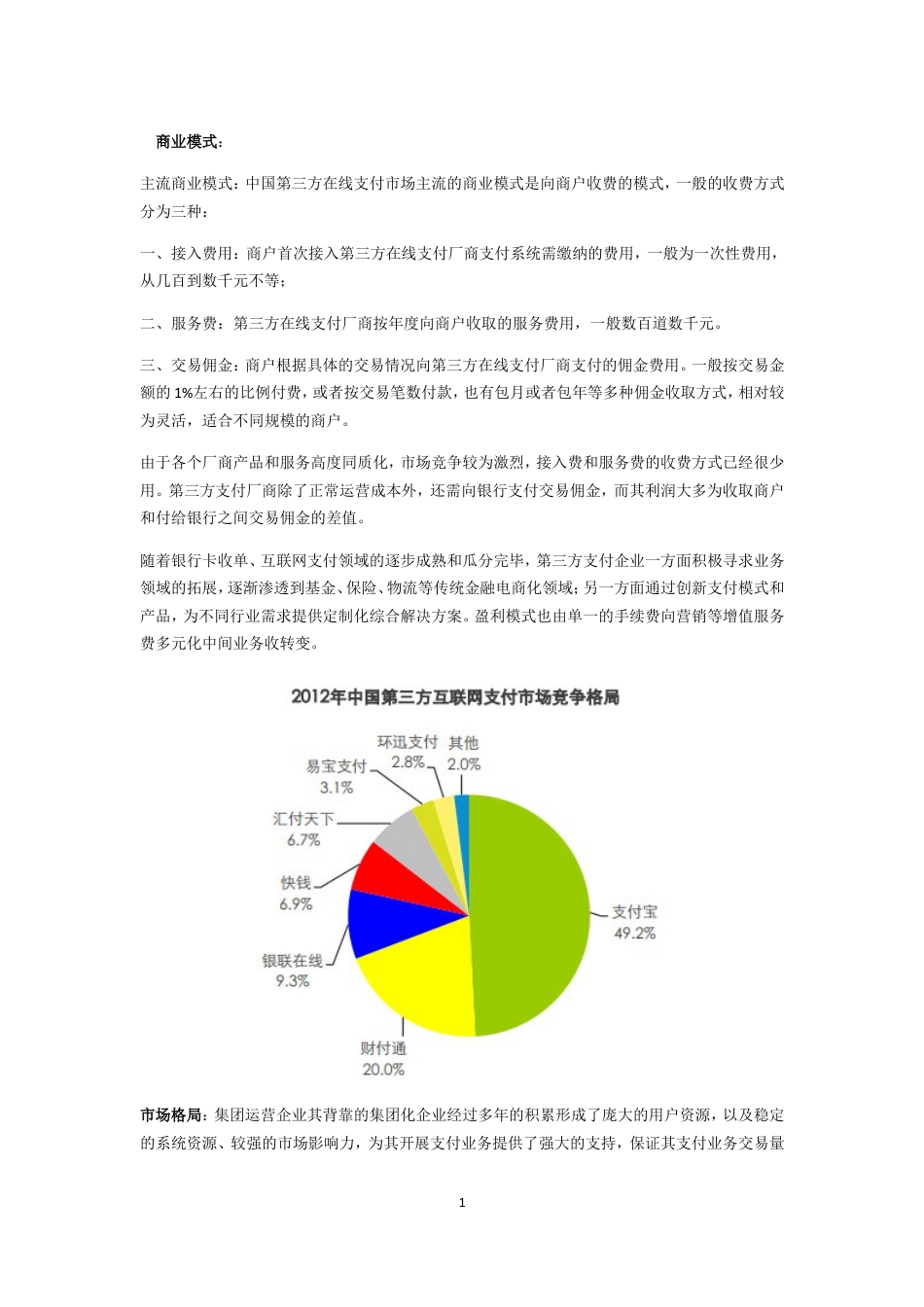 第三方支付竞品分析.doc_第1页