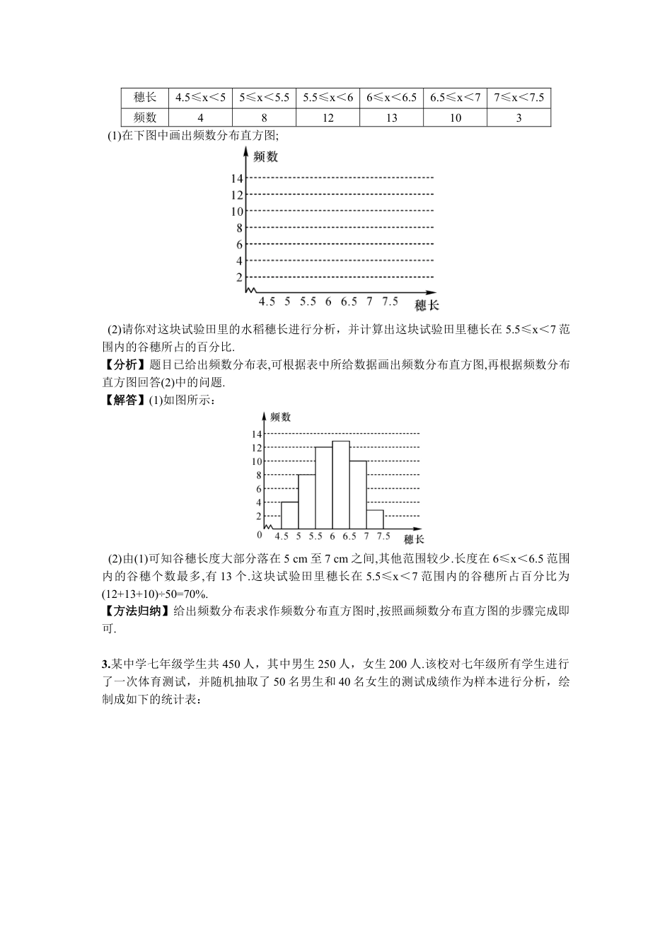 7年级下册-练习题试卷试题-人教版初中数学期末复习（6）数据的收集、整理与描述.doc_第2页