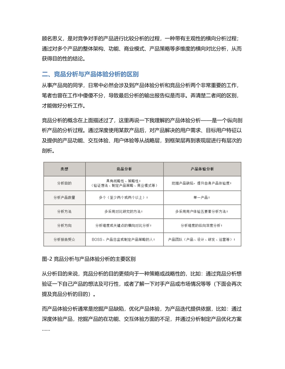 5个方面分析：如何做出一份高质量的竞品分析报告？.pdf_第2页