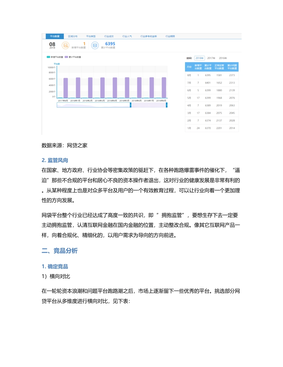 互金（金融、P2P）产品竞品分析报告：人人货、团贷网、君财、地标.pdf_第2页