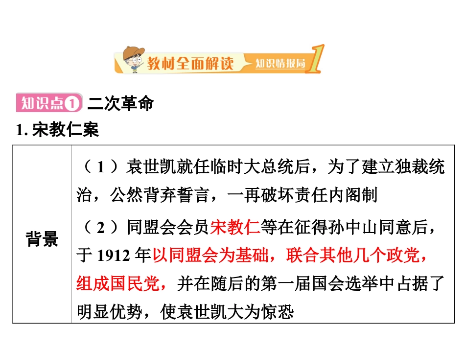 8上试卷历史第十一课 北洋政府的黑暗统治.ppt_第2页