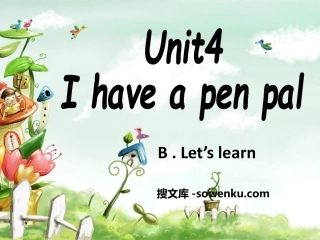 《I have a pen pal》PPT课件11