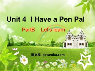 《I have a pen pal》PPT课件21