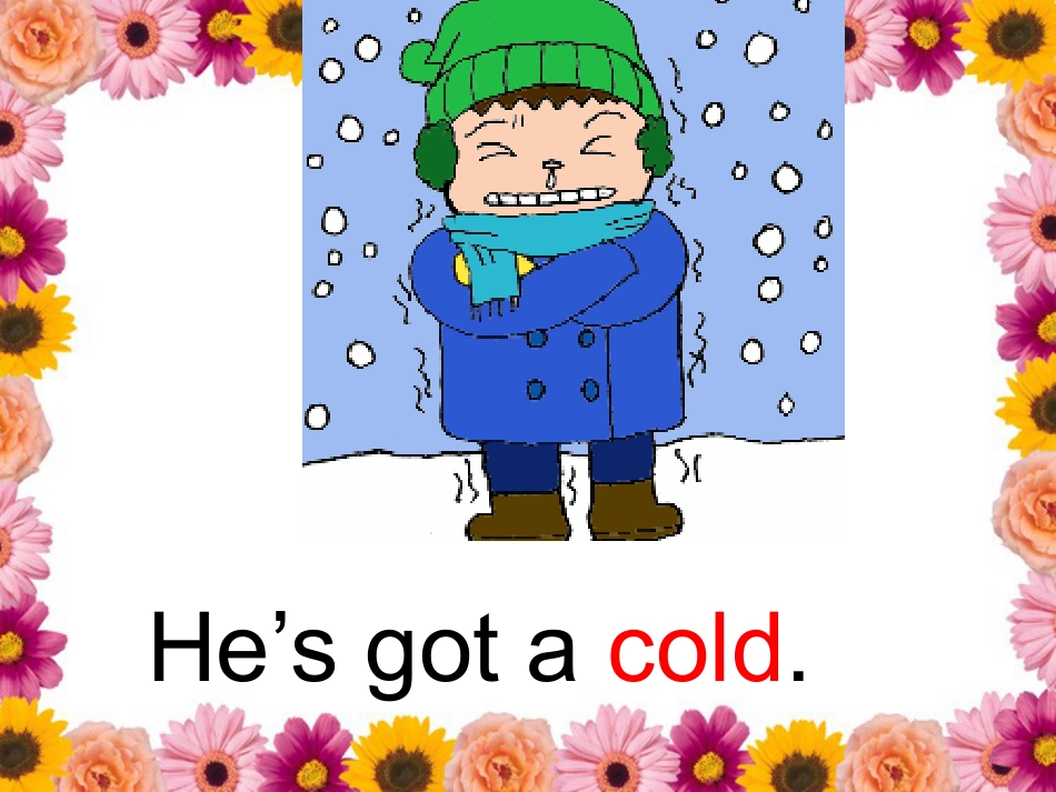 《She's got a cold》PPT课件4_第3页