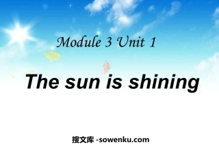 《The sun is shining》PPT课件6