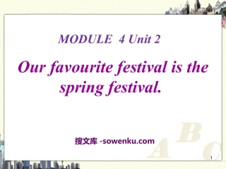 《Our favourite festival is the Spring Festival》PPT课件