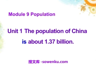 《The population of China is about 1.37 billion》Population PPT课件4