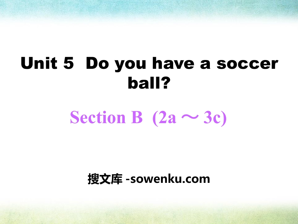 《Do you have a soccer ball?》PPT课件15_第1页