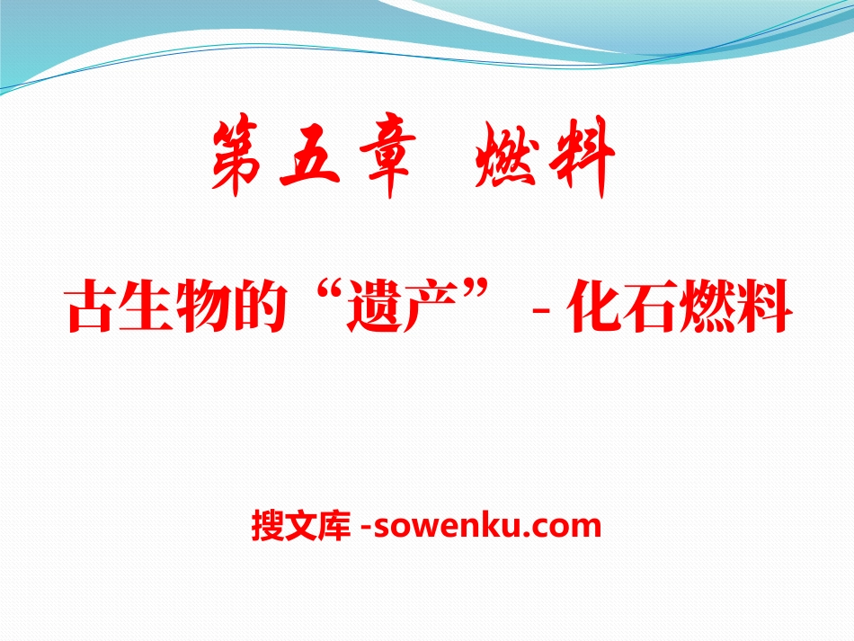 《古生物的“遗产”—化石燃料》燃料PPT课件_第1页