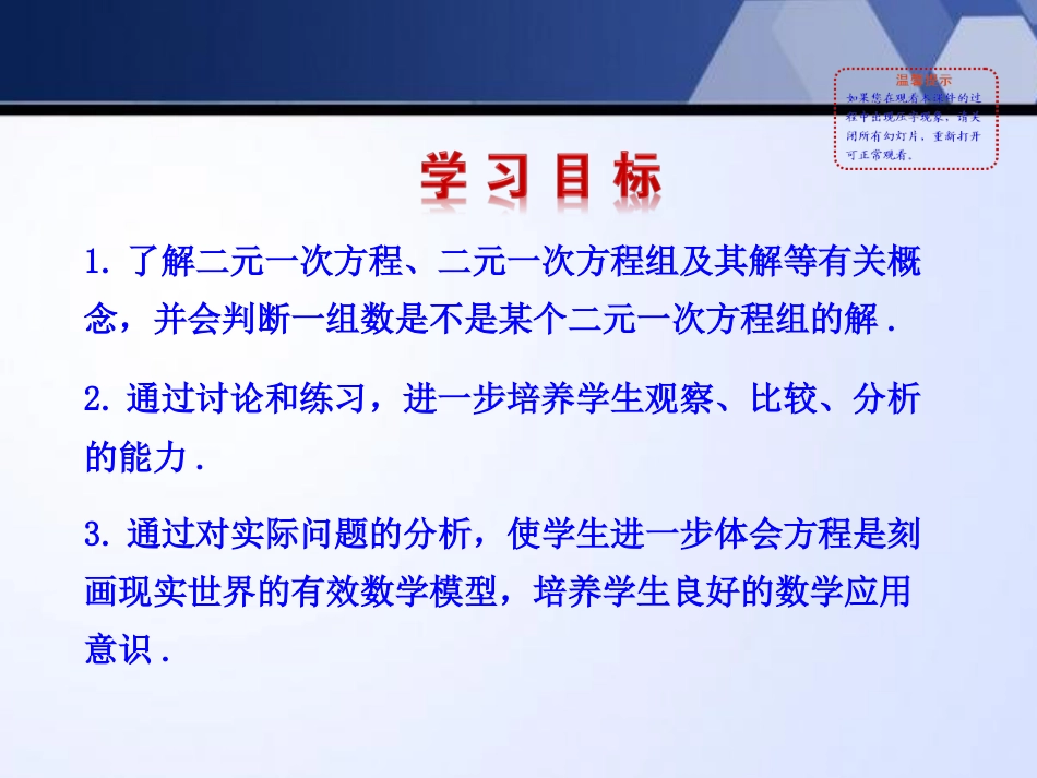 《认识二元一次方程组》二元一次方程组PPT课件2_第2页