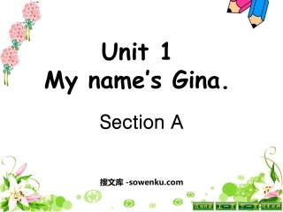 《My name's Gina》PPT课件3