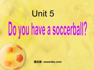 《Do you have a soccer ball?》PPT课件2