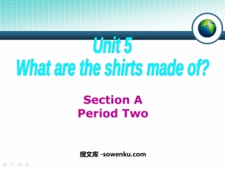 《What are the shirts made of?》PPT课件2