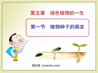 《植物种子的萌发》PPT