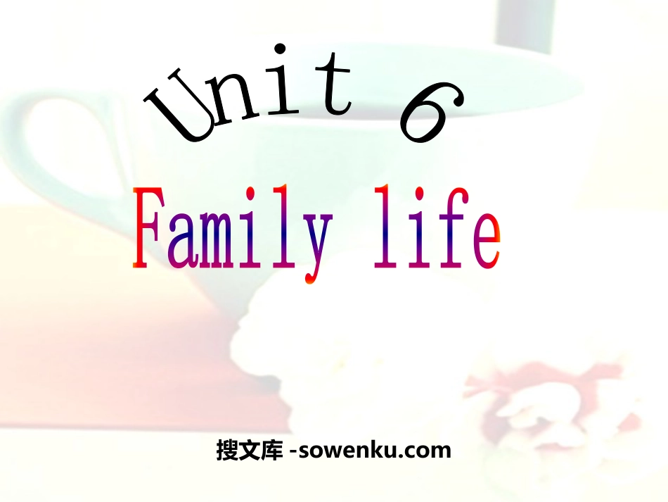 《Family life》PPT_第1页