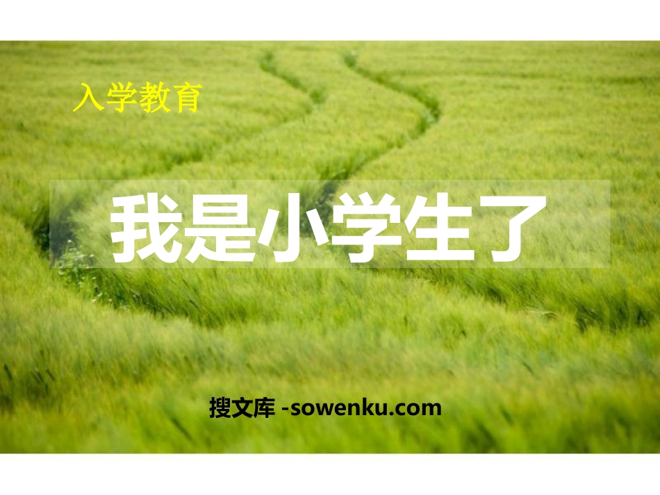 《我是小学生了》PPT_第1页