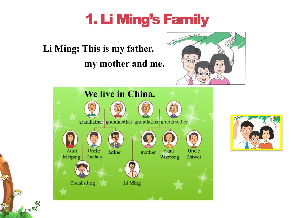 《Li Ming's Big Family》My Family PPT课件_第3页