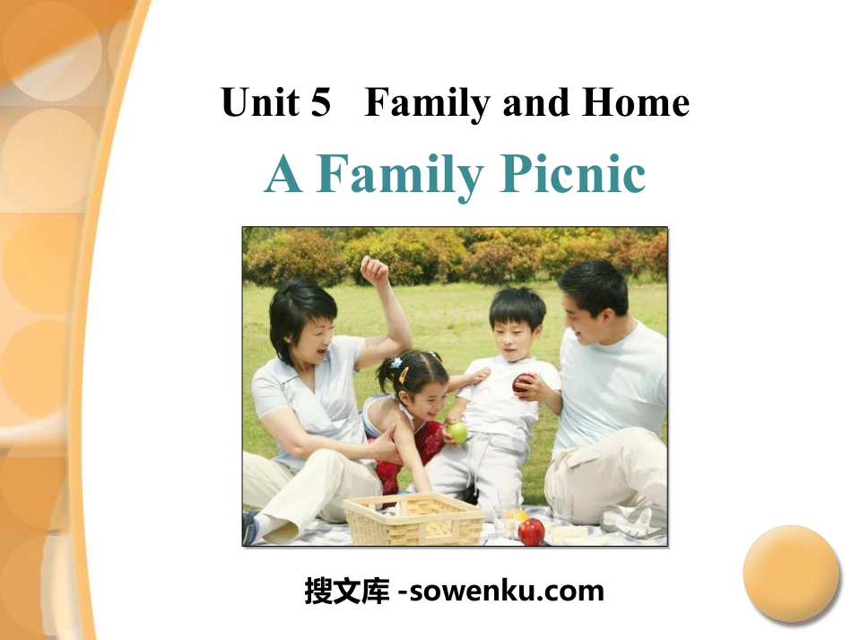 《A Family Picnic》Family and Home PPT 课件下载_第1页