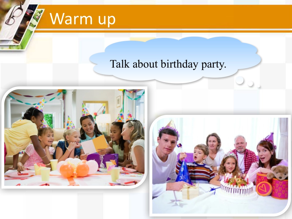 《Grandma's Birthday Party》Family and Home PPT_第2页