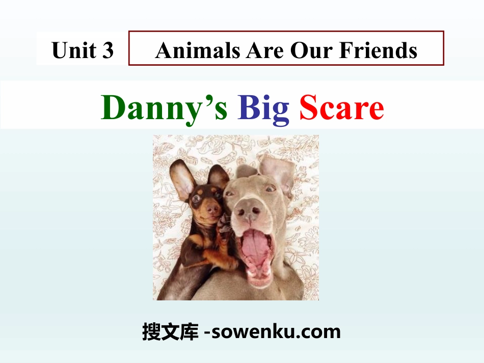 《Danny's Big Scare》Animals Are Our Friends PPT课件_第1页