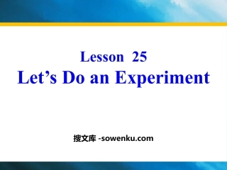 《Let's Do an Experiment》Look into Science! PPT