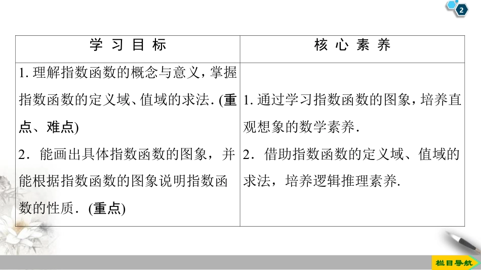 《指数函数》指数函数与对数函数PPT课件(第1课时指数函数的概念、图象及性质)_第2页