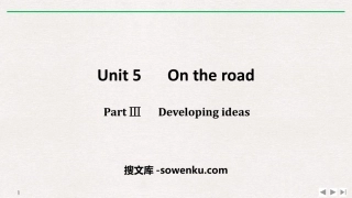 《On the road》PartⅢ PPT