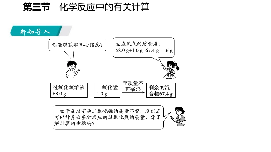 《化学反应中的有关计算》定量研究化学反应PPT课件_第2页