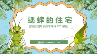 《蟋蟀的住宅》PPT优质课件