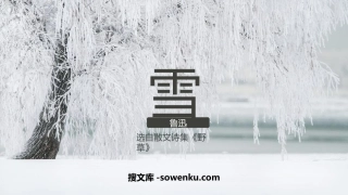 《雪》PPT免费课件