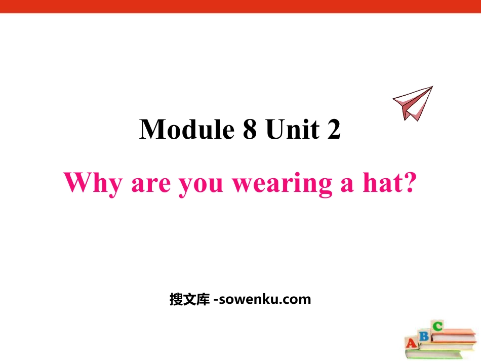 《Why are you wearing a hat?》PPT课件下载_第1页