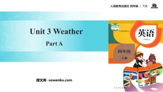 《Weather》Part A PPT课件(第2课时)