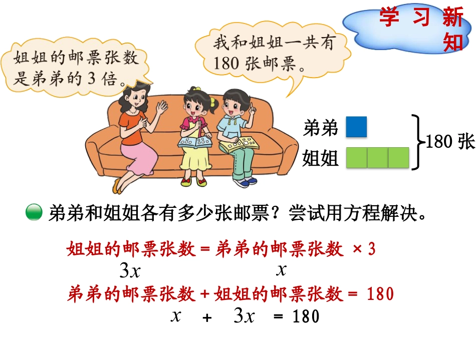 《邮票的张数》用方程解决问题PPT课件下载_第3页