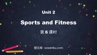 《Sports and Fitness》PPT下载(第6课时)