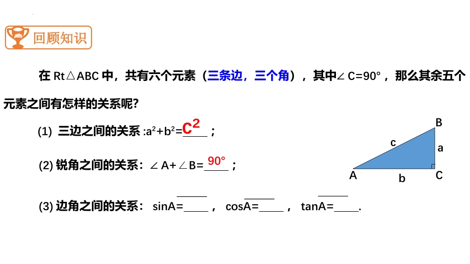 《解直角三角形》直角三角形的边角关系PPT免费课件_第3页