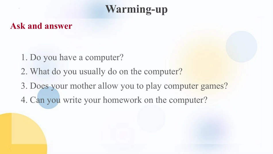 《How do I write my homework on the computer》PPT免费课件_第3页