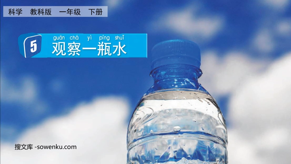 《观察一瓶水》PPT精品课件下载_第1页