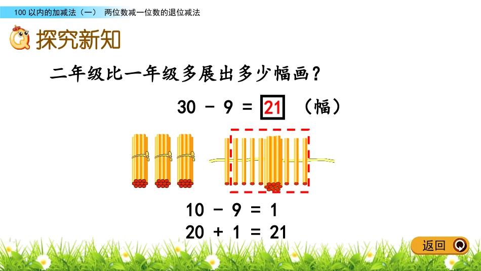 《两位数减一位数的退位减法》100以内的加减法PPT课件_第3页