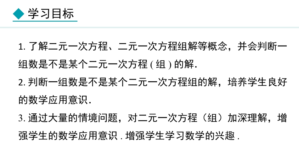 《认识二元一次方程组》二元一次方程组PPT优质课件_第2页