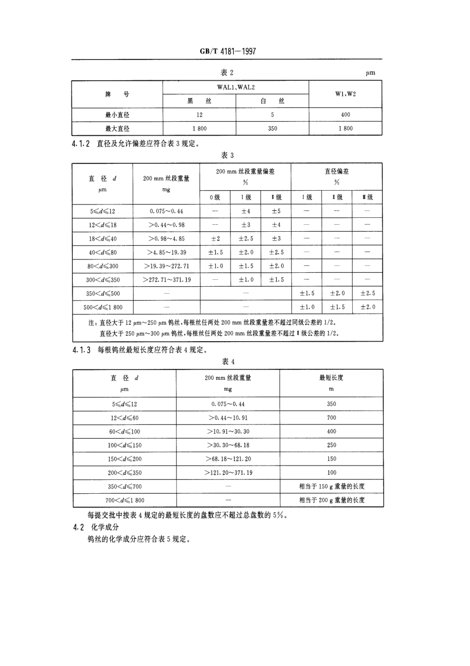 GB/T 4181-1997钨丝_第3页