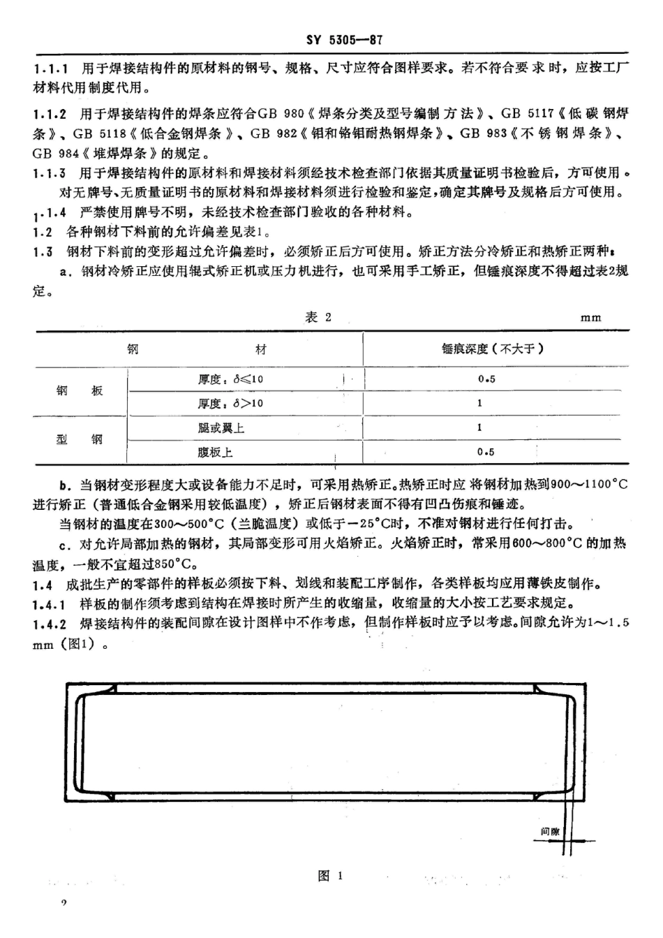 SY 5305-1987石油钻采机械产品用焊接件通用技术条件_第3页