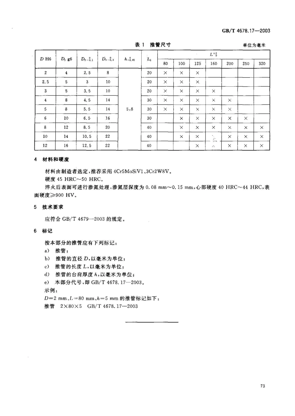 GB/T 4678.17-2003压铸模零件 第17部分: 推管_第3页