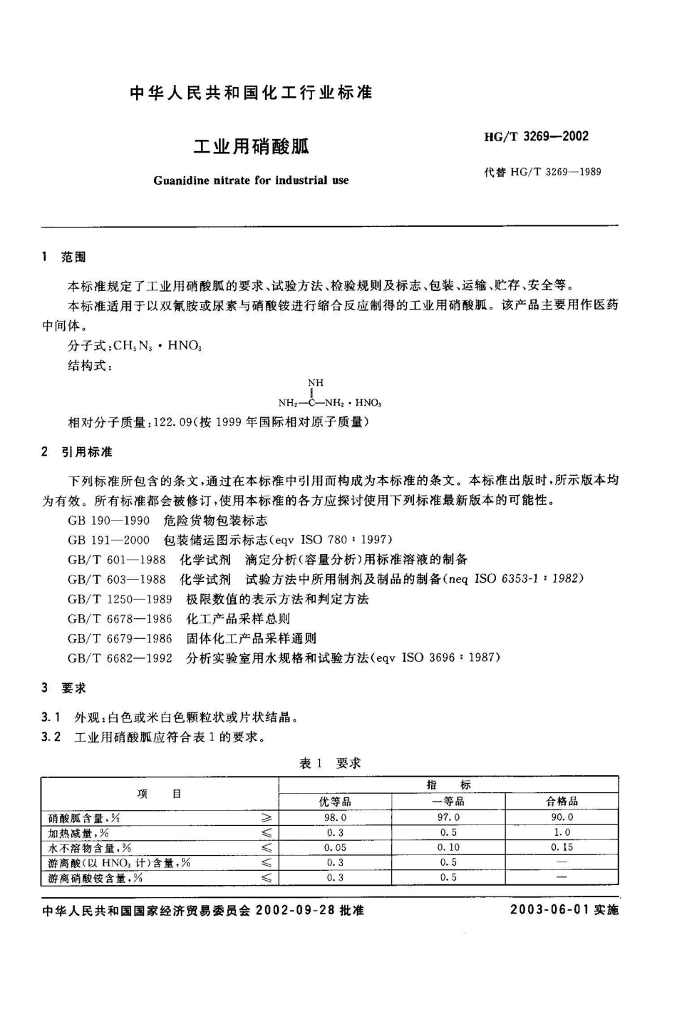 HG/T 3269-2002工业用硝酸胍_第3页