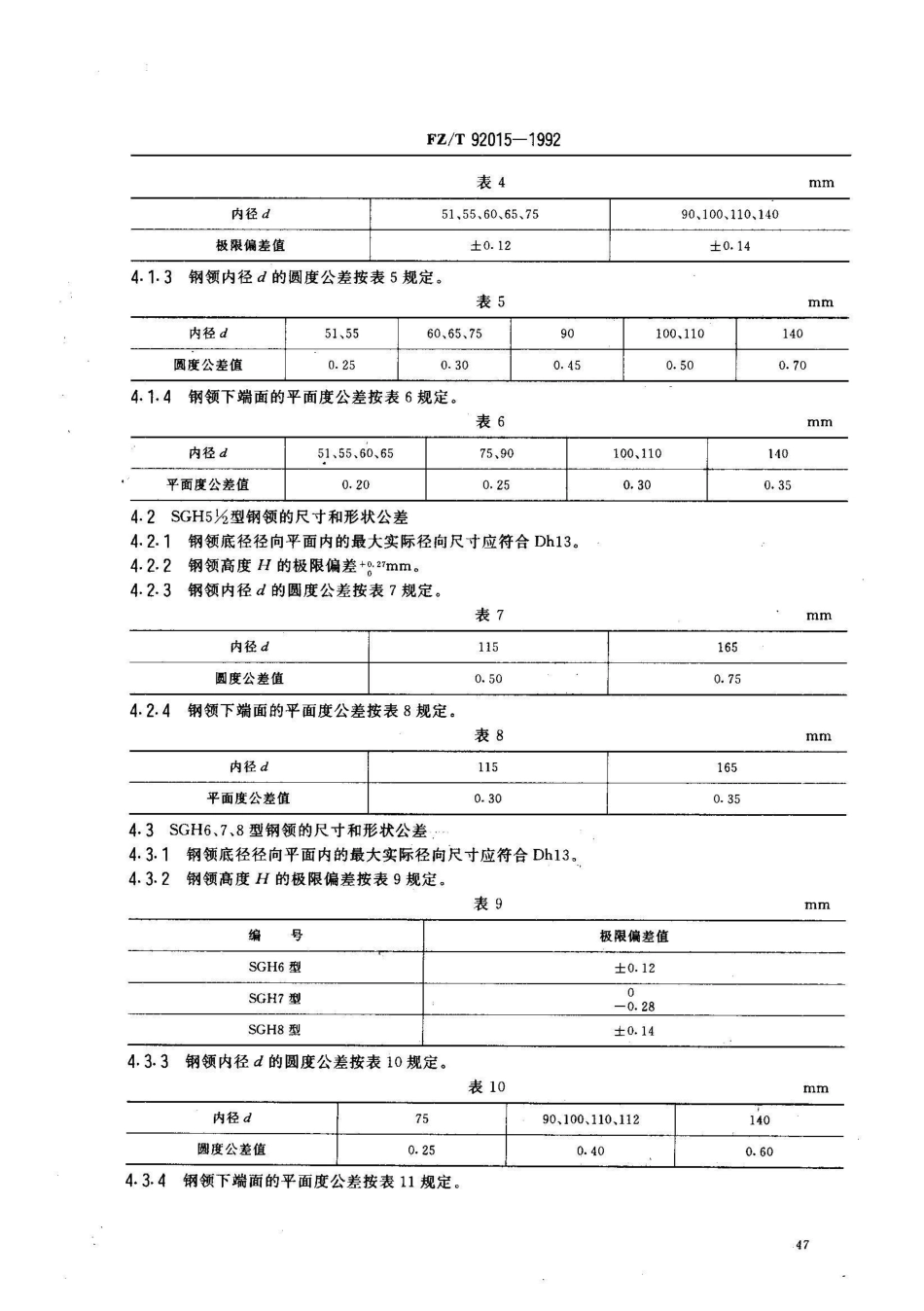 FZ/T 92015-1992粉末冶金钢领_第3页