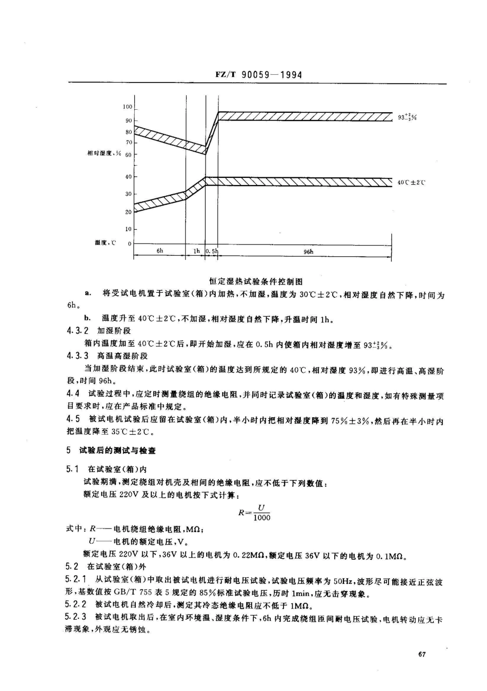 FZ/T 90059-1994纺织用电机恒定湿热试验方法_第2页